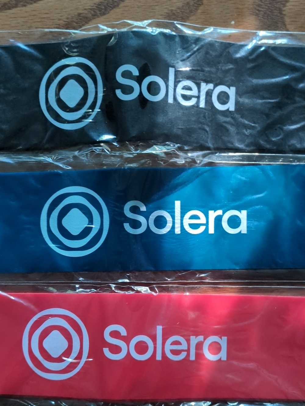 SOLERA Resistance Bands With Black Drawstring Carrying Pouch